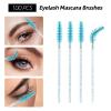 300 Pcs Spoolies Mascara Wands Lip Brushes Micro Swabs Applicator, Disposable Eyelash Brushes Lipstick Tester Makeup Applicator Tool Blue view 2