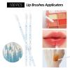 300 Pcs Spoolies Mascara Wands Lip Brushes Micro Swabs Applicator, Disposable Eyelash Brushes Lipstick Tester Makeup Applicator Tool Blue view 3