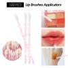 300 Pcs Spoolies Mascara Wands and Lip Brushes and Micro Swabs Applicator Disposable Eyelash Brushes Lipstick Tester Makeup Applicator Tool Pink with 1 Reusable Container view 3