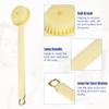 VOCOSTE Back Scrubber, Bath Brush, Shower Brush, Long Handle Bath Brush for Bath Shower, 14.57"x2.95"x1.26", Beige view 3
