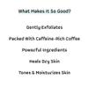 mCaffeine Milky Brew Coffee Face Scrub - Cleanser for Glowing Skin - Removes Tan and Blackheads - Almond Milk - All Skin Types - 2.6 oz view 4