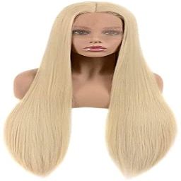 KarFri Wigs Long Wave Wig European and lace Front Wig Half Crochet caps Long Straight Hair Wig Synthetic Curly Hair Wig Party Role Playing