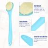 VOCOSTE Back Scrubber, Bath Brush, Shower Brush, Long Handle Bath Brush for Bath Shower, 13.58"x2.76"x0.98", Blue view 3