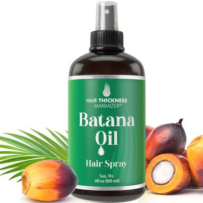 Batana Oil for Hair Growth Spray - Raw Batana from Honduras. Vegan Leave In Conditioner For Women, Men. Strengthens & Hydrates Thinning, Dry Hair for a Healthier-Looking Scalp