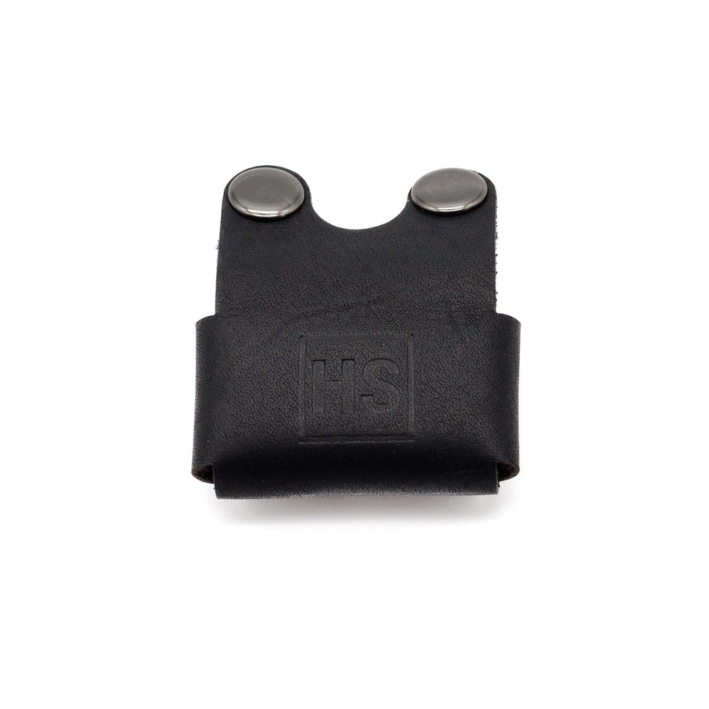 Henson Shaving Razor Leather Head Cover/Sheath for Henson AL13 and Henson Ti22 (Black Leather)