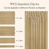 HOTBANANA Seamless Clip in Hair Extensions Light Blonde Highlighted Golden Blonde(Grey Tone) 22in 150g 7pcs Clip in Remy Human Hair Extensions Straight Hair Invisible PU Skin Weft view 2