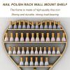 3 PCS Wall Mounted Nail Polish Storage Rack, 5 Tier Shelves Essential Oils Organizers Cosmetic Display Cases, Makeup Bottles Holder Lipstick Perfume Wall Shelf, for Nail Salon Bedroom Dress Room view 4