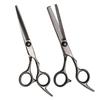 10 PCS Professional Black Hairdressing Scissors, Flat Scissors, Bangs Scissors, thinning Hair Cutting Tool Set with Flat Scissor Teeth Scissors Thinning and Cutting Hair Scissors view 3