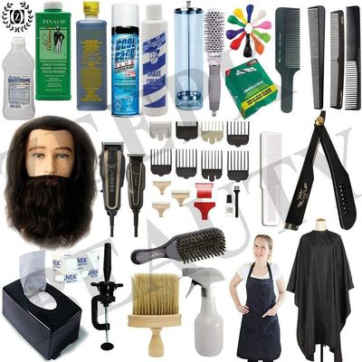 Barber School Starter Kit ESTANDAR DE Milady Professional BARBERO Cosmetology School Kit/Beauty School Set Professional Hairdresser Kit Professional Hairstylist Kit All in One Barber Kit