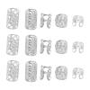 120 Pcs Aluminum Dreadlocks Beads Hair Jewelry for Stylish Hair Decorations (Gold) - Fashionable, Unique Design - Adjustable Hair Cuffs (Silver) view 1