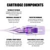 Mast Pro2 Tattoo Needles Cartridges, Pro Needles Pins for Super Aritsts, 20 Count, Disposable Round Magnum 1215RM view 2