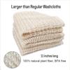 100% Natural Sisal Washcloth. Gentle Exfoliation for Smoother Skin. Durable & Reusable for Face & Body. 100% Biodegradable. Removes Dead Skin Cells + Stimulates Circulation & Energy. (3 Pcs) view 3