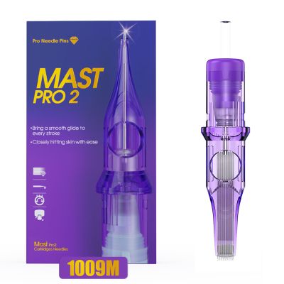 Mast Pro2 Tattoo Needles Cartridges, Pro Needles Pins for Super Aritsts, 20 Count, Disposable Magnum 1009M