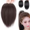POOULR Upgrade Thickened Fluffy Hair Piece, Hair Pad Pieces One Piece Clip in Hair Extension Adding Hair Volume and Making Hair Fluffy (Dark Brown,25cm) view 1