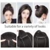 POOULR Upgrade Thickened Fluffy Hair Piece, Hair Pad Pieces One Piece Clip in Hair Extension Adding Hair Volume and Making Hair Fluffy (Dark Brown,25cm) view 4