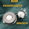 VRMETA 8 PCS Shaver Head Replacement Blades for Skull Shaver Pitbull Gold PRO Shaver Replacement Blade, Shaver Replacement Heads for Pitbull Platinum Pro Shaver (8 PCS Silvery) view 2