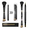 2 Pack 4 in 1 Makeup Brush Set, Retractable Lip Brush for Lipstick, Powder Foundation Brush, Concealer Brush, Eyeshadow Brush, Lip Brush Applicator, Double Ended Makeup Brush for Liquid, Cream, Powder view 1