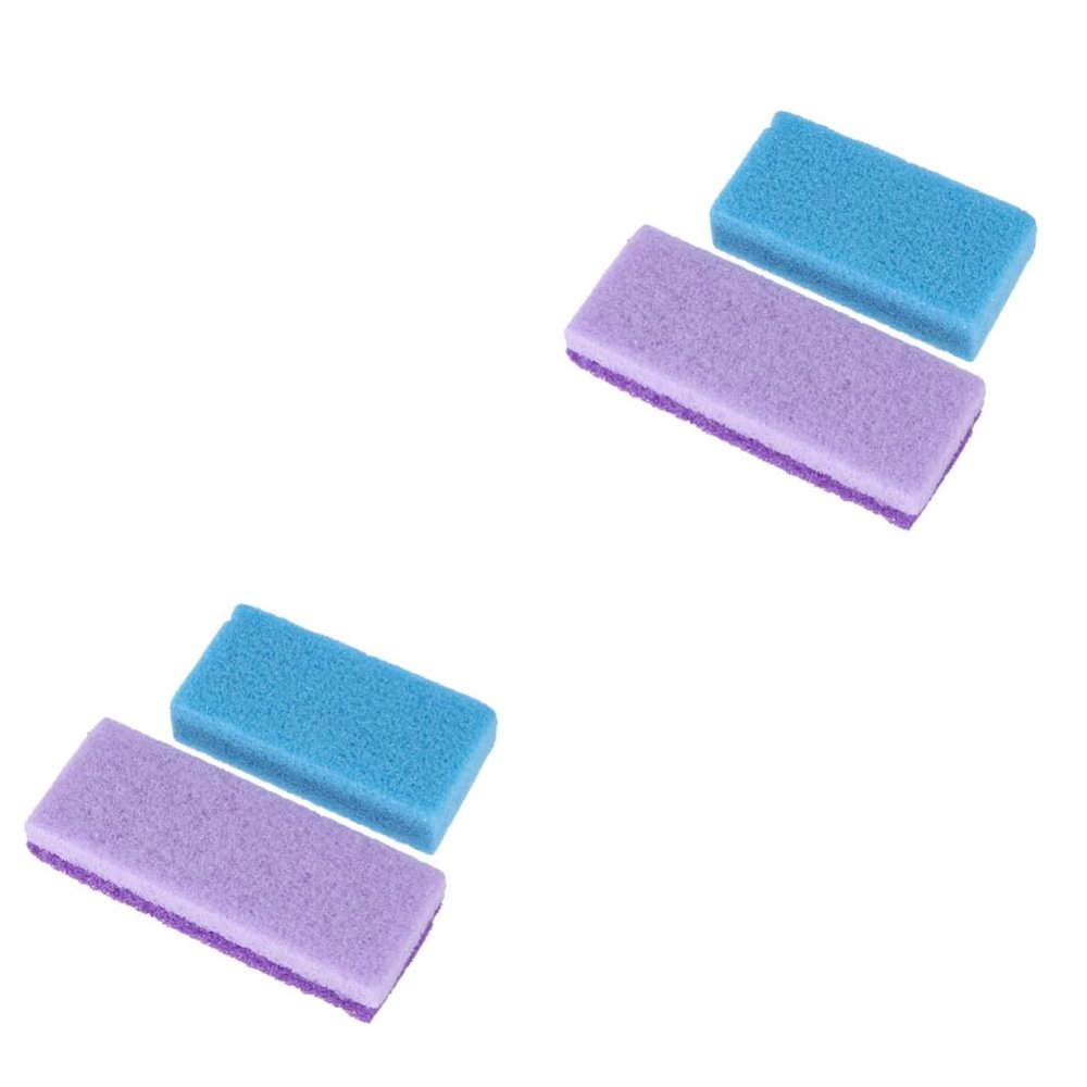 Healifty 4pcs Foot Callus Remover Tool Natural Pumice Stone Foot Scrubber Dead Skin Remover Pedicure Random Color