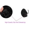 Bun Hair Piece Messy Bun Hair Pieces, Elastic Drawstring Wave Curly Chignon Hairpiece Clip in Curly Hair Extension Short Synthetic Ponytail Extension for Women Bun Extension (Color : LF01-2-30) view 4