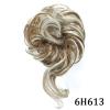 Bun Hair Piece Synthetic Hair Bun Curly Chignon Messy Wave Curly Hairpieces Ponytail Extensions Elastic Band Scrunchy Hair Extensions False Hair Pieces for Women Bun Extension (Color : 6H613) view 2