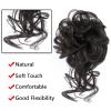 Bun Hair Piece Synthetic Hair Bun Curly Chignon Messy Wave Curly Hairpieces Ponytail Extensions Elastic Band Scrunchy Hair Extensions False Hair Pieces for Women Bun Extension (Color : 6H613) view 3