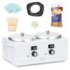 Professional Double Wax Warmer for Hair Removal, Body Wax Kit, Home Digital Waxing Heating Machine, Double Wax Pot Paraffin Facial Skin, Adjustable Temperature, for Body SPA Salon Equipment view 1