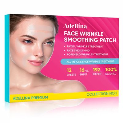 Adellina Facial and Forehead Wrinkle Patches: Face Wrinkle Treatment for Forehead, Smile Line, Under Eye- Anti Wrinkle Patches 192pcs