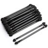 AKOAK 20 Pcs Professional Double Head Eyeshadow Brush, Disposable Eye Sponge Applicator, Long Handle Sponge Eye Brush Eyeshadow Makeup Tool, for Women, Girls, 12cm, Black view 1