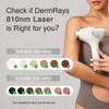 DermRays Diode Laser Hair Removal for Men and Women, V8S for Skin Tone 1-5, Permanent Reduction in Hair Regrowth, The World's First FDA-cleared Home-use Wide-Angle 810nm Laser Hair Removal Device view 4
