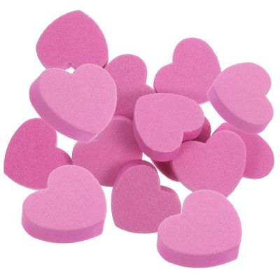 Beavorty Nail Buffers 50pcs Mini Buffer Block Nail File Heart Shape Buffing Block Nail File for Shaping Polishing Smoothing Toenails and Fingernails