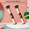 Abruga Face Foundation Brush, 2in1 Double Ended Makeup Brushes, Blush Brush, Loose Powder Brush for Blending Liquid Powder, Concealer Cream Cosmetics Makeup Tools (RoseGold) view 3