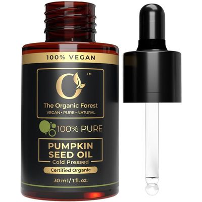 100% Plant Based Organic Pumpkin Seed Oil for Hair Growth - Pure, Cold-Pressed, Nutrient-Rich Pumpkin Oil for Stronger, Fuller Hair | Rich in Vitamins & Minerals - Multi-Purpose Use for Beauty