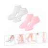 Balacoo 2 Pairs Exfoliating Moisturizing Socks for Dry Cracked Feet Heel Protector Spa Foot Care Socks view 2