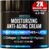 Mens Face Moisturizer Cream - Anti Aging & Wrinkle Cream - Face Moisturizer For Men with Collagen, Retinol, Peptides, Jojoba Oil - Facial Skin Care & Eye Lotion - Day & Night - 4.2 OZ view 1