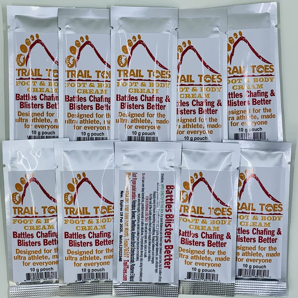 Trail Toes Foot and Body Cream 10 Gram 10 pack