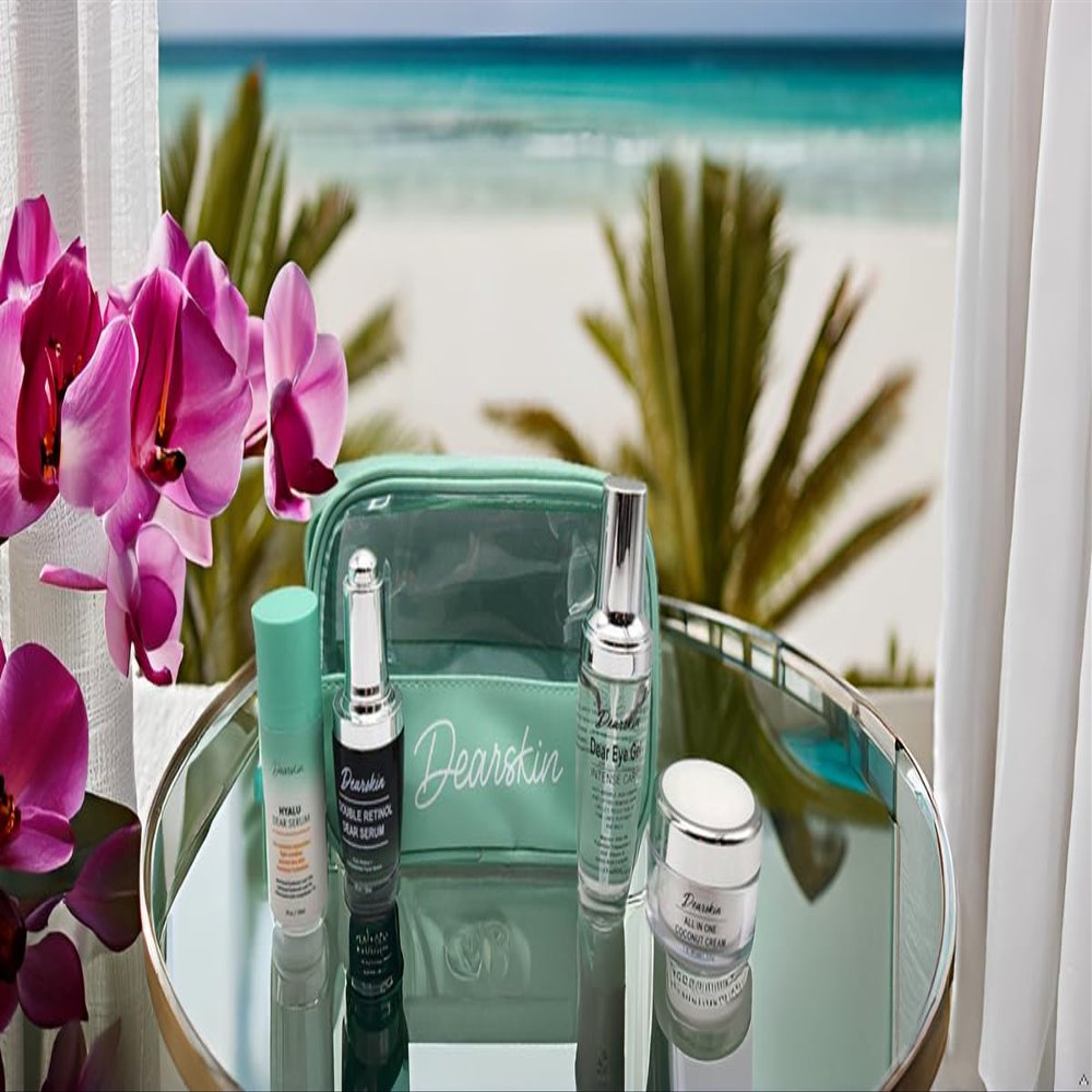 Dearskin Hydrated and Nourished Skincare Gift Set with Travel Bag - A Journey of Love Beauty and Self-Care Delight