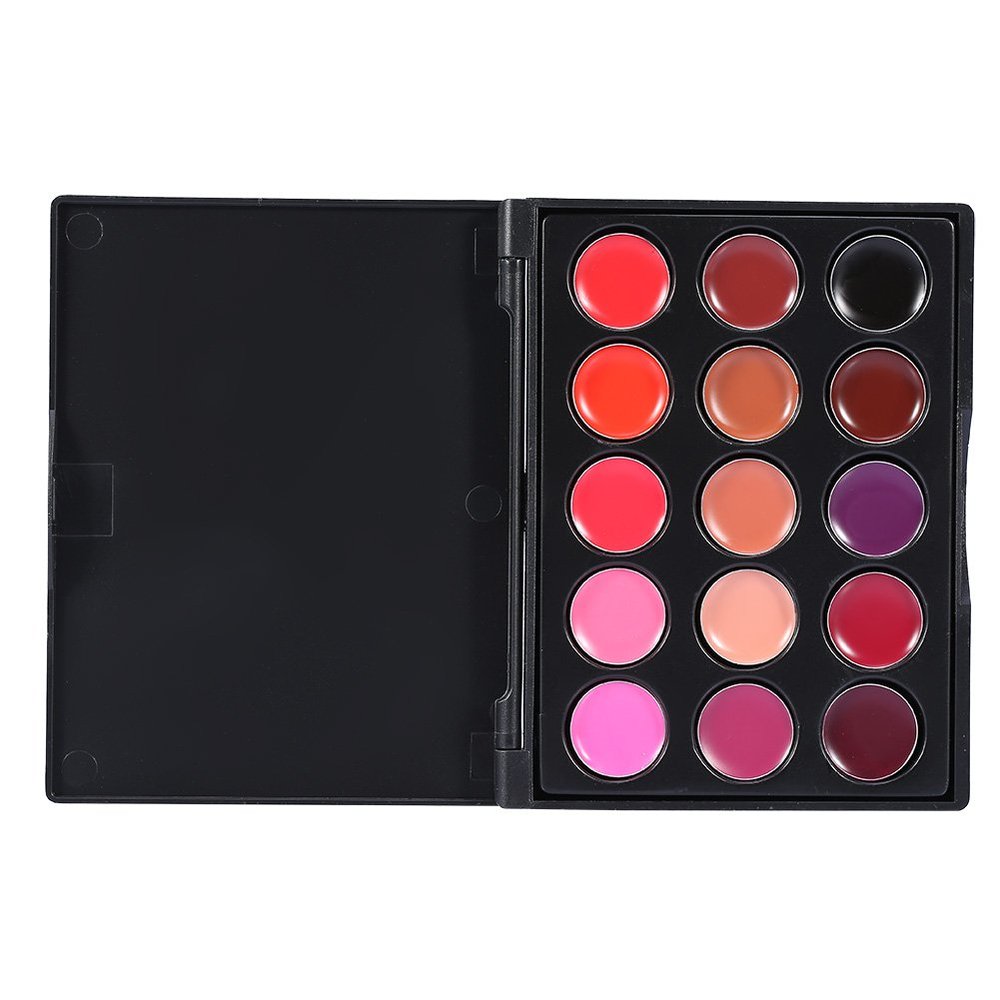 BROLEO Lipstick Makeup Palette Lip Cosmetics Makeup Palette Cosmetic Lip Gloss Palette Lasting Lipstick Lipstick Palette for Gift