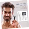 Beatifufu 100pcs Face Cutter Blades Old Fashioned Single Face for Smooth Shaving Eyebrow Trimming and Grooming Lightweight Portable Design for Barbers and Men view 3