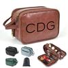 6 Pack Personalized Toiletry Bag for Men Handcrafted, Custom Leather Dopp Kit for Men, Personalized Gifts for Men, Father, Husband, Boyfriend, Groomsmen, Best Man Gifts, Shaving Bag Cosmetic Bag view 1