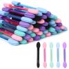 50 Pcs Disposable Double Head Eyeshadow Sponge Brushes Eyeshadow Applicators Dual Sides Eye Shadow Sponge Applicators Eyeshadow Brushes Makeup Applicator Cosmetic Tool(Multicolor) view 1