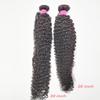 Mongolian Curl Human Hair 1 Bundle 100% Unprocessed Brazilian Virgin 10A Weave Kinky Curly Hair Wavy Extension Short/Medium Long Length Single Bundle Weaving for Women Natural Black Color 28 Inch view 2