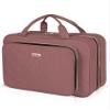 BALULHG Travel Hanging Toiletry Bag for Women, 12'' x 4.3'' x 9'' Makeup Bag Cosmetic Organizer Waterproof with Hanging Hook Multiple Pockets for Women Travel Essentials Rosewood view 1