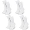 Silicherry 4 Pairs Cotton Soft Eczema Socks White Hydrating Moisturizing Therapy Cotton Socks Eczema Relief for Adult Wet Wrap Non Itch Soft Feet Treatment view 1