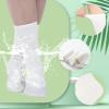 Silicherry 4 Pairs Cotton Soft Eczema Socks White Hydrating Moisturizing Therapy Cotton Socks Eczema Relief for Adult Wet Wrap Non Itch Soft Feet Treatment view 3