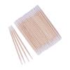 1000pcs Double Side Wood Cotton Swab Microbrush Eyelash Sticks Cleaning Swabs Nails Ear Toothpicks Cosmetic Eye Lash Glue Removing Tools (500PCS) view 3