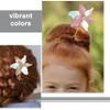 POPETPOP 16pcs Cute Pinwheel Hair Clips for Girls Sparkly Windmill Barrettes for Parties and Dress up Adorable Hair Accessories for Boys and Girls view 2