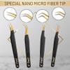 Zane L.A. Nano Fiber Tip Professional Eyelash Extension Tweezers, a pack of 4, Quality tweezers made with Japanese Stainless Steel, FREE Eyelash Separator. (Black) view 4