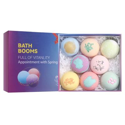 awakentti Bath Bombs for Women, 8 pcs Handmade Natural Bath Bomb Gift Set, Handmade Birthday Mothers Day Gifts, Natural Sea Salt, Moisturizing, Fragrant Shower Bombs for Bubble Spa Bath