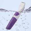 ZJchao Bikini Trimmer and Shaver for Women, 2 in 1 Portable Safe Epilator Hair Removal Trimmer for Women Pubic Hair Face Leg Eyebrow Nose Lip Body, Purple view 3