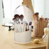 Alipis Makeup Brush Storage Holder Rotating Cosmetic Organizer with Lid Capacity Makeup Pen Organizer for Vanity Bathroom Desk Compact view 2